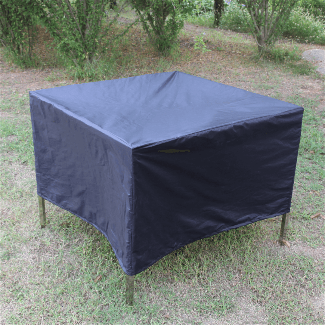 Ipree® 160X160X84Cm Outdoor Garden Patio Waterproof Cube Table Furniture Cover Shelter Protection - MRSLM