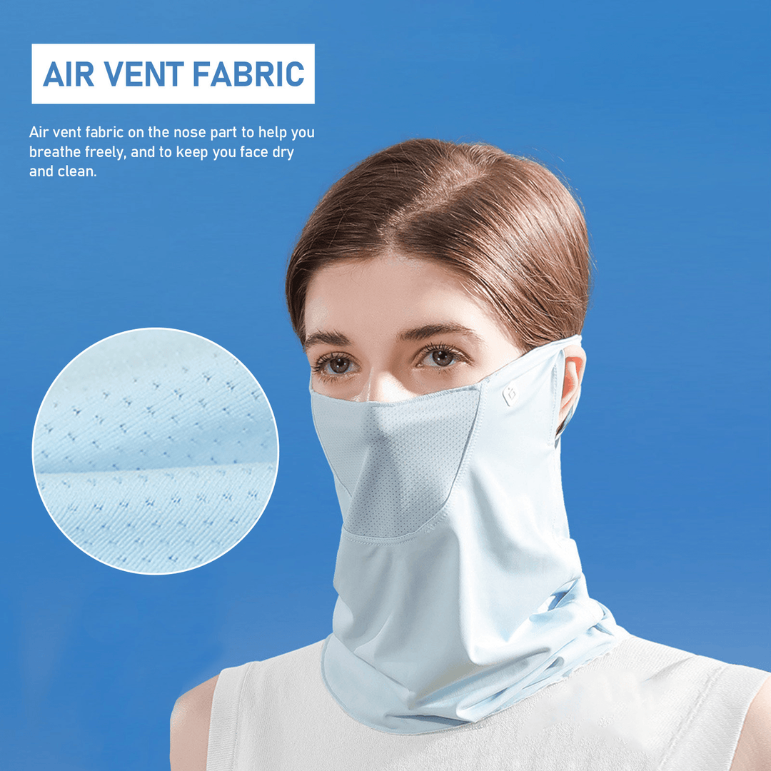 Summer Face Cover Face Scarf Balaclava UV Protction Earloop Neck Gaiter Breathable Outdoor Sports Women - MRSLM