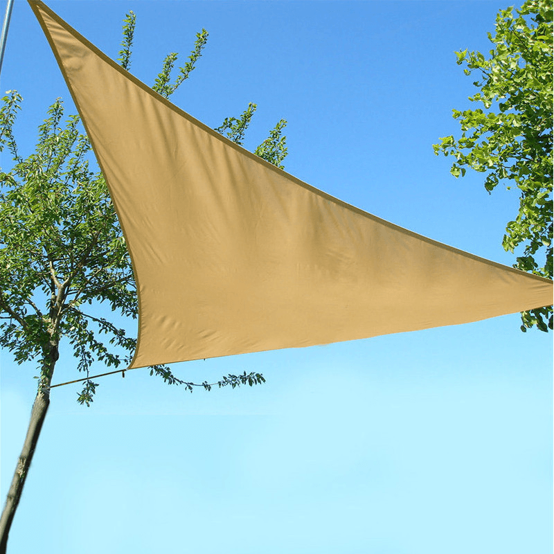 3X3X3M Triangle Tent Sunshade Sail Waterproof 90% UV Sun Canopy Camping Patio Garden Awning Tent Sunshade - MRSLM