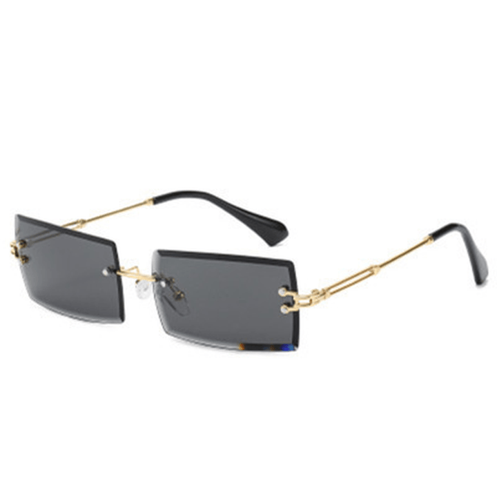 Sunglasses Rimless Diamond Cut-Edge Sunglasses Square Square - MRSLM