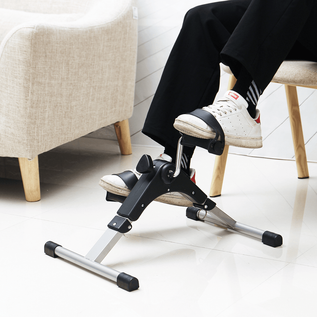 Mini Exercise Fitness Bike Tools Leg Beauty Trainer Pedal Machine Old Man Limb Rehabilitation Leg Hand Training Equipment with Digital Counting - MRSLM