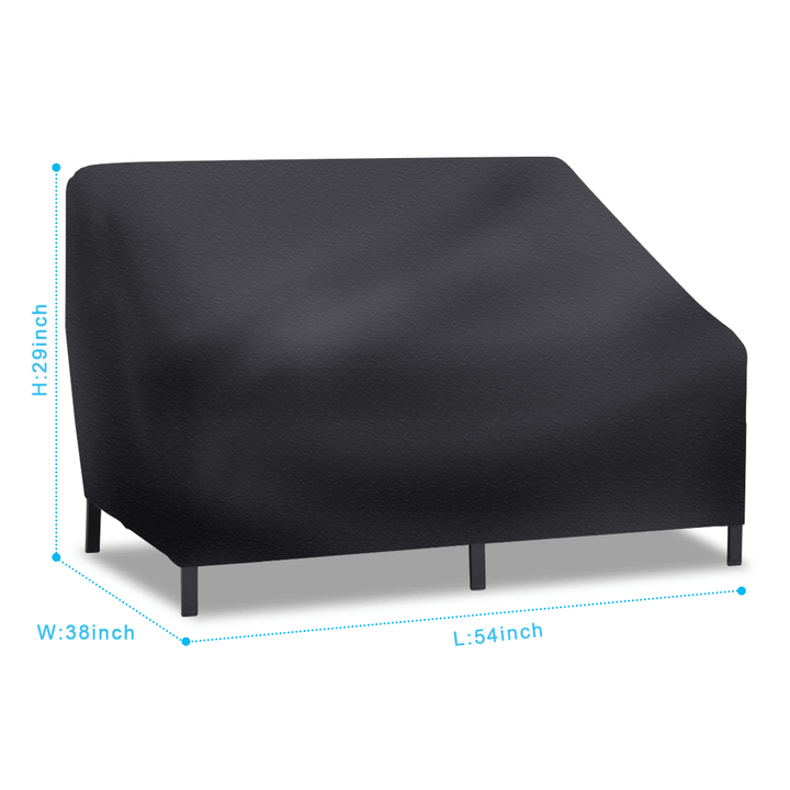 54X38X29'' Furniture Large Patio Seat Cover Waterproof Anti-Uv Dustproof Durable Table Chair Cover Lounge Deep Chair Cover Patio Loveseat Cover Oxford Cloth Cover Outdoor Garden - MRSLM