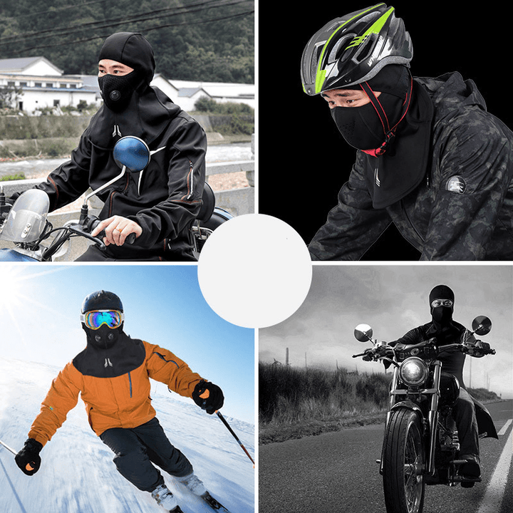 WHEEL up Full Face Scarf Cycling Neck Head Balaclava Windproof Waterproof Face Mask Head Cap Outdoor Sports Ski - MRSLM