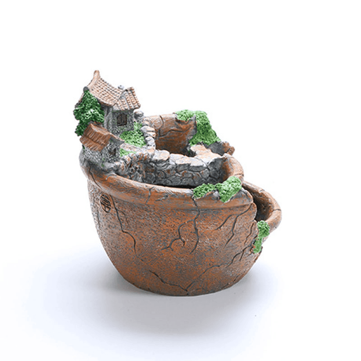 Father'S Day Gifts Flower Pot Resin Flower Pot Succulent Planter Decoration Pot - MRSLM