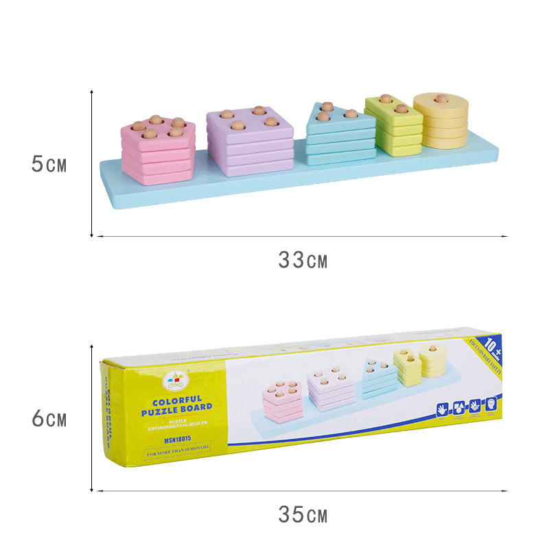 Macaron Wisdom Set of Column Matching Brick Toys - MRSLM