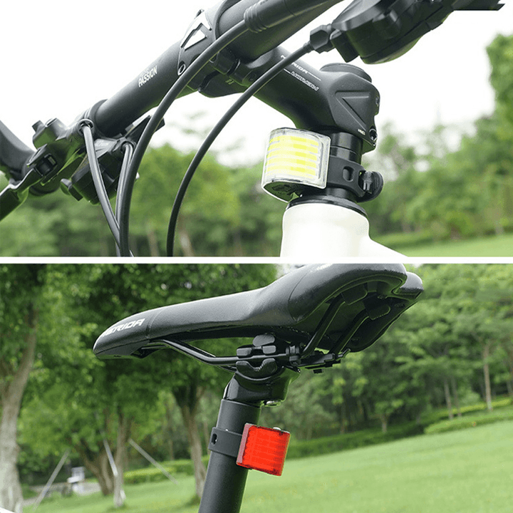 BIKIGHT Bicycle Tail Light LED Warning Light Waterproof USB Charging Super Bright Outdoor Cycling Mountain Road Bike Tail Light - MRSLM