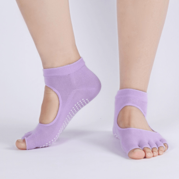 Women Open Back Toe Yoga Socks - MRSLM