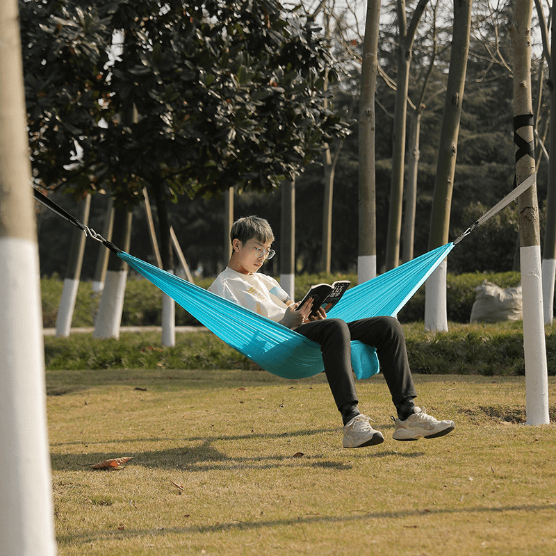 Ipree® Portable Nylon Hammock Lightweight Outdoor Camping Garden Swing Hanging Chair Max Load 200KG - MRSLM