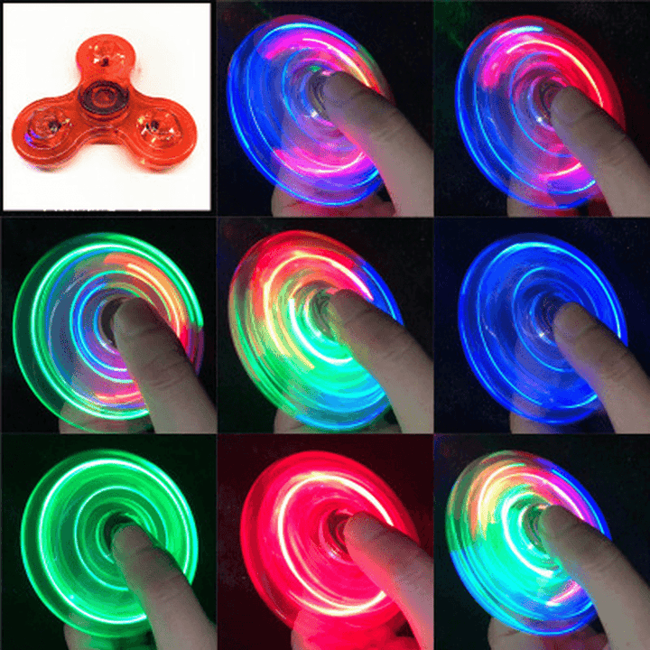 Transparent Crystal Plastic Fingertip Spinning Top - MRSLM