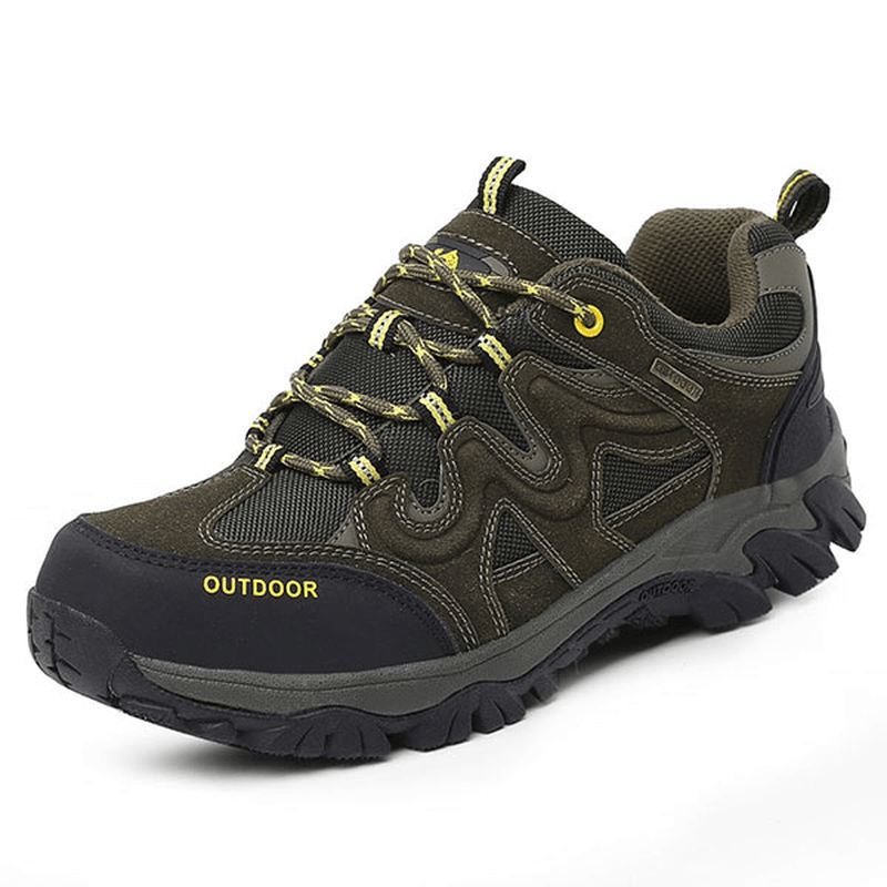 Big Size Men Comfortable Wear Resistant Outsole Outdoor Hiking Athletic Shoes - MRSLM