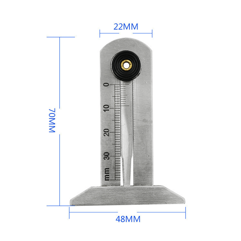 0-30Mm Stainless Steel Car Tyre Tire Tread Depth Gauge Meter Ruler Caliper Measuring Tool - MRSLM