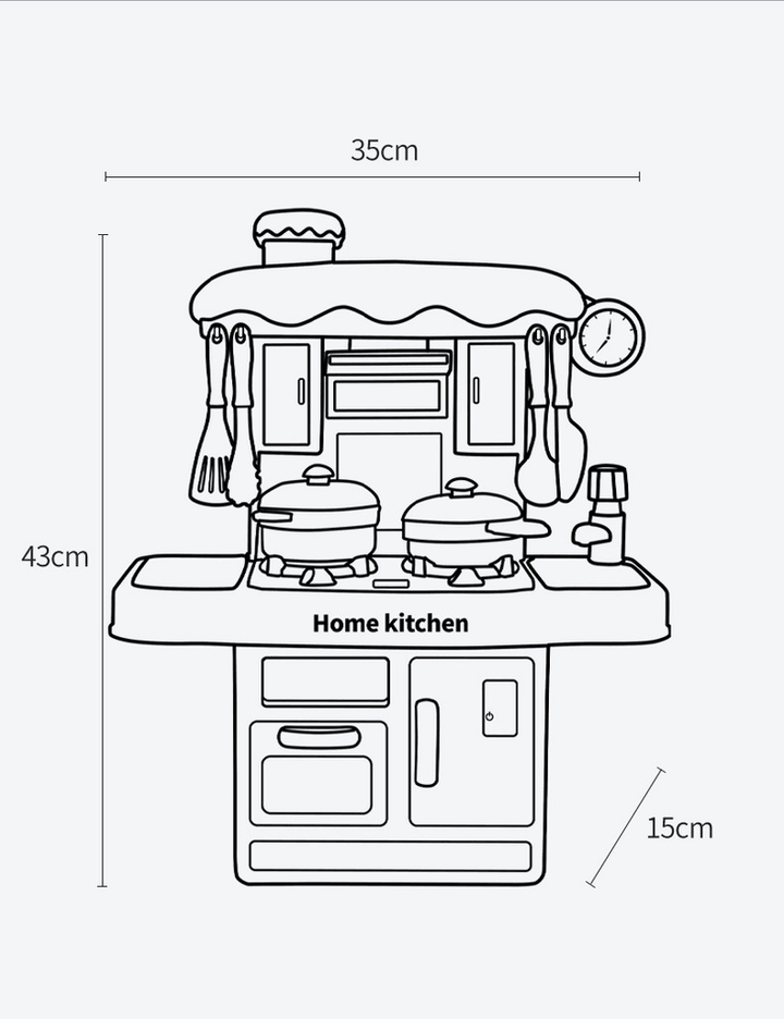 Boy Girl Cooking Kitchen Utensils Table Utensils - MRSLM