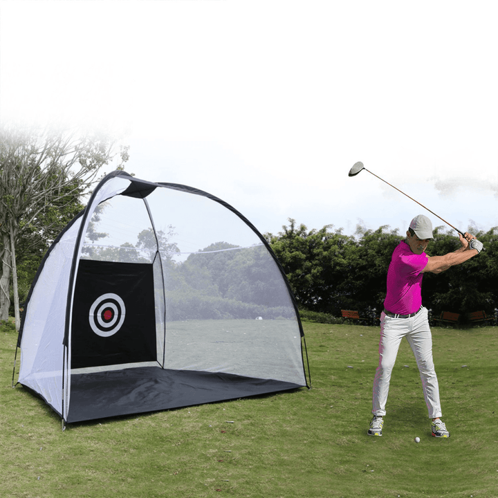 10FT/7FT Golf Net Training Aid Hitting Practice Lawn Driving Net Golf Training Net - MRSLM