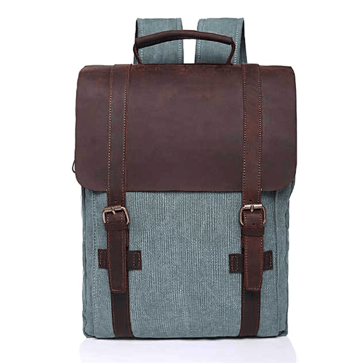 Vintage Canvas 15 Inch Laptop Bag Backpack Men Women - MRSLM