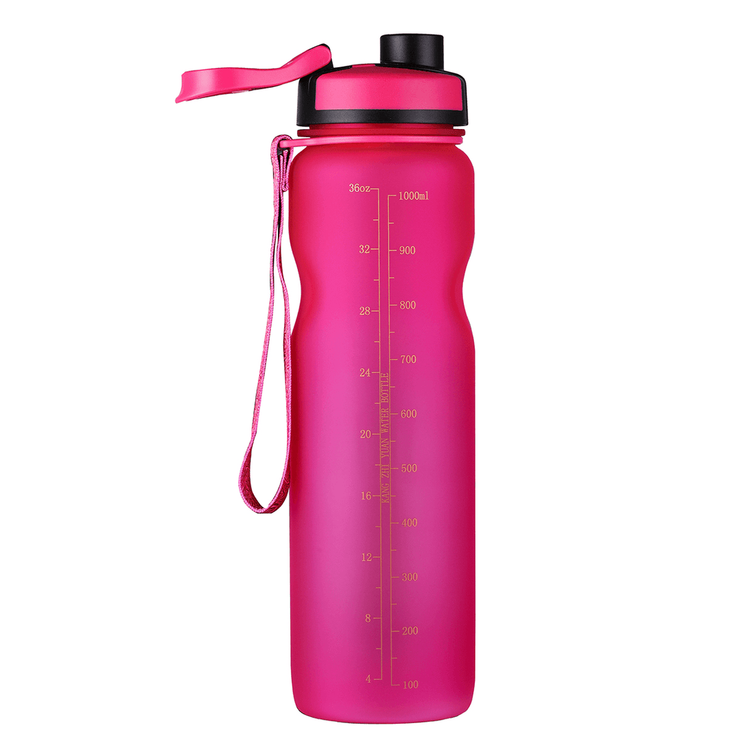 1L Water Bottle BPA Free Leak Proof Flip Top Sport Bike Drinking Bottle Outdoor Cycling Camping - MRSLM