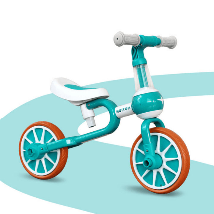 PORSA PIM 3-In-1 Kids Tricycle Baby Balance Bike Ride Slip Dual Mode Children Bike with Detachable Pedal for 1-4 Year Old - MRSLM