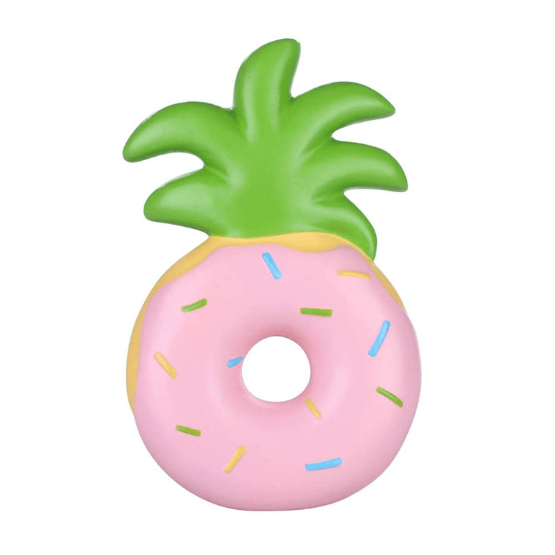 Vlampo Squishy Jumbo Pineapple Donut Licensed Slow Rising Original Packaging Fruit Collection Gift Decor Toy - MRSLM