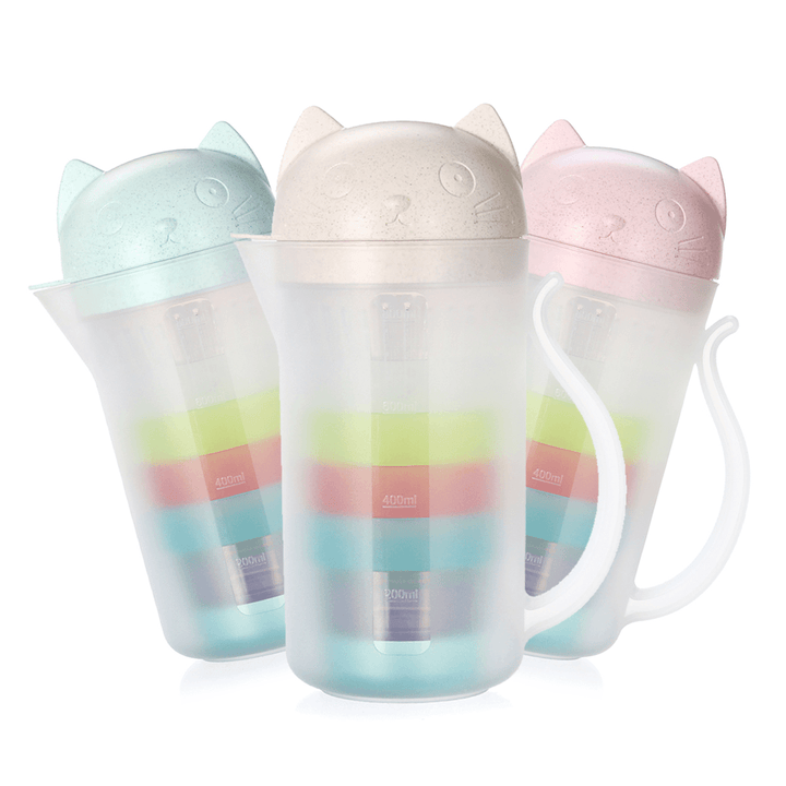 800ML Outdoor Portable Strainer Cup Water Bottle Teapot Juice Drinking Mug Kettle - MRSLM