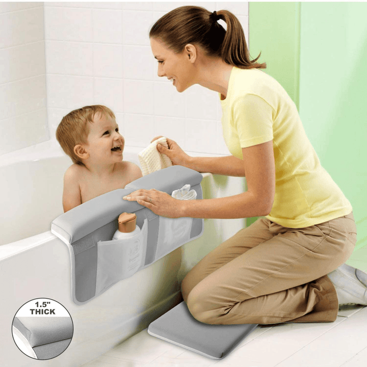 56Cm PE Sponge Bath Kneeler Elbow Rest Pad Baby Bath Knee Elbow Rest Pad Bathtub Kneeling Mat - MRSLM