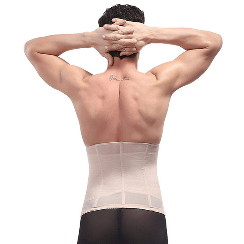 Mens Slimming Belt Belly Elastic Body Shaper Casual Corset Abdomen Tummy Slim Girdle - MRSLM