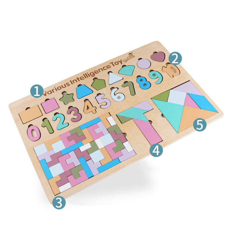 Children'S Educational Aids for Digital Cognition Multifunctional Puzzle - MRSLM