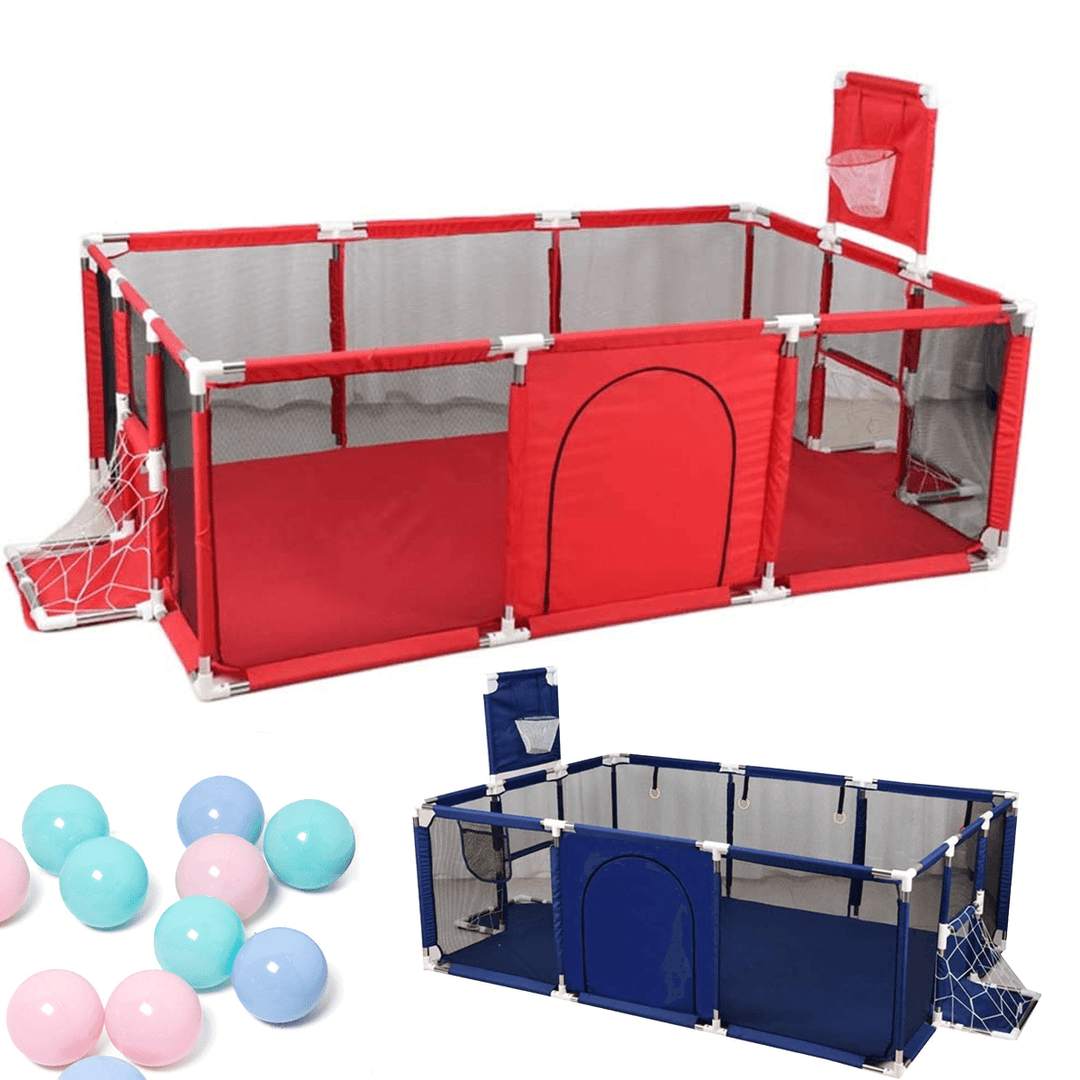 3-In-1 Baby Playpen Safety Barriers Children Swimming Pool Folding Kids Playground Ball Park for 0-6 Years - MRSLM