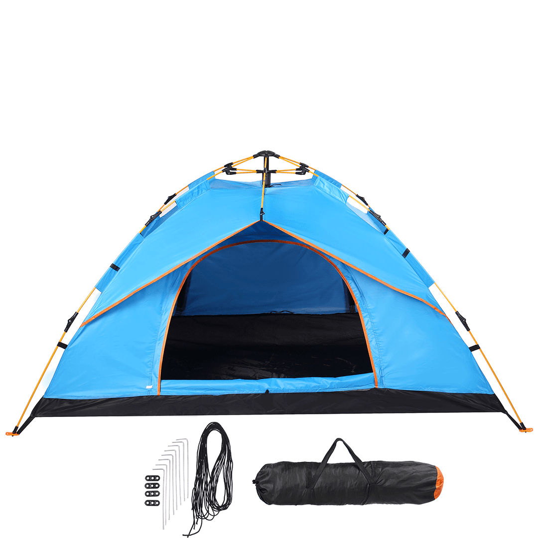 3-4 People Fully Automatic Camping Tent Water Resistant Folding Outdoors Hiking Travel - MRSLM