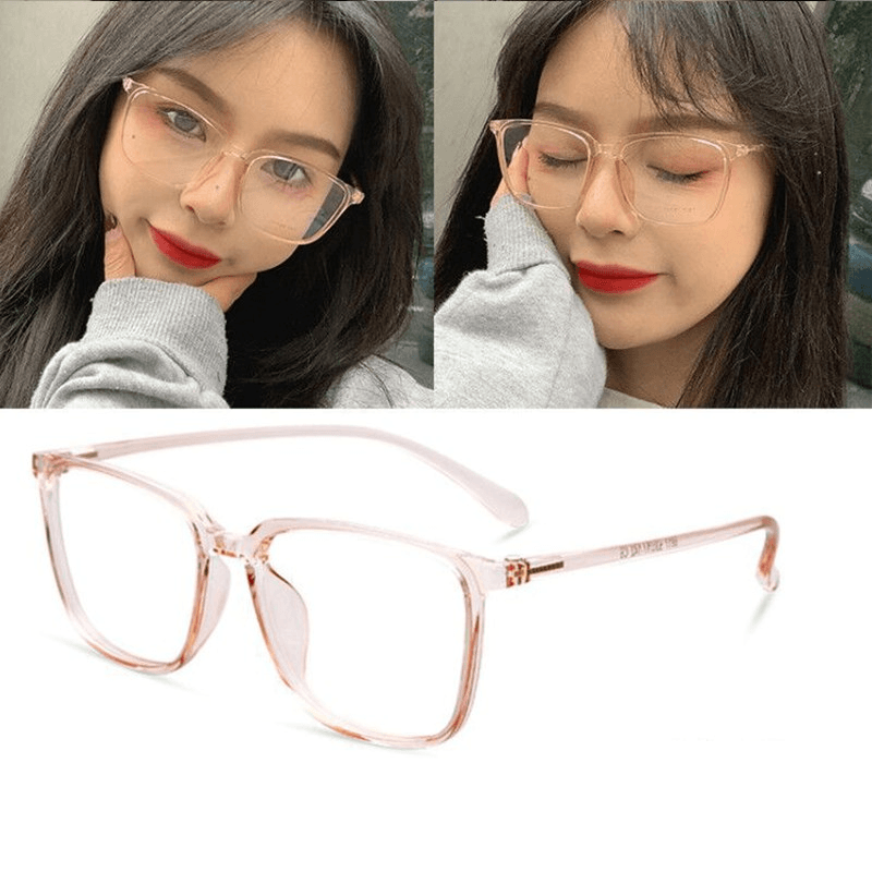 Black Frame Female Anti-Radiation Anti-Blue Light Glasses - MRSLM