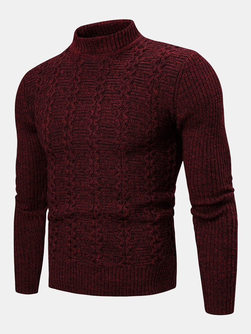 Men'S New Fashion Trend Twisted Long-Sleeved Casual Sweaters - MRSLM