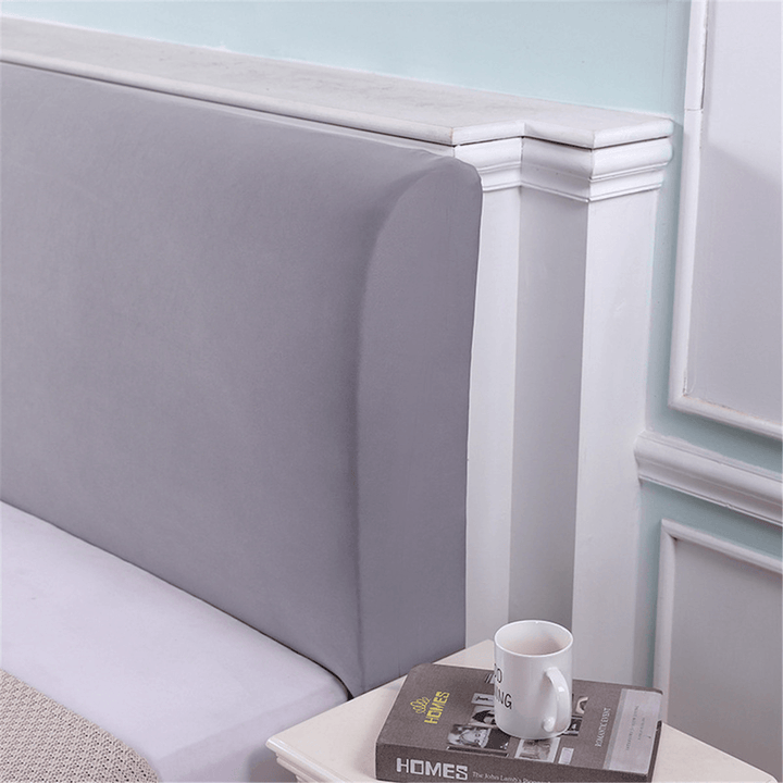 200CM Polyester Elastic Bed Headboard Cover Full Dustproof Protector Slipcover Bed Protection Dust Cover Bedspread - MRSLM