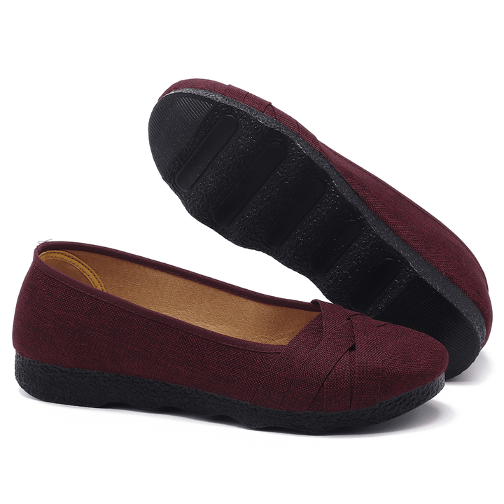 Large Size Soft Sole Flats Loafers for Women - MRSLM