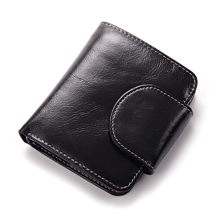 Women Genuine Leather Wallet Business Card Holder Purse - MRSLM