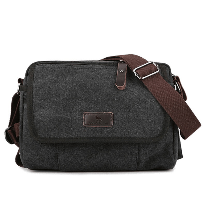 Canvas Outdoor Travel Leisure Shoulder Men Women Retro Capacity Crossbody Bag - MRSLM