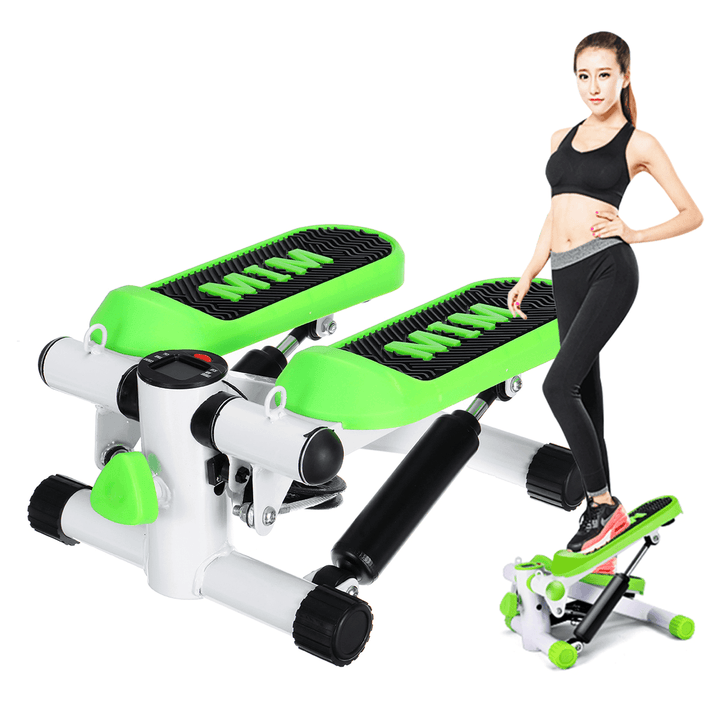 Cardio Fitness Stepper Multifunctional Treadmill Leg Waist Exercise Machine Gym Home Sports Cycling with Elastic Rope - MRSLM