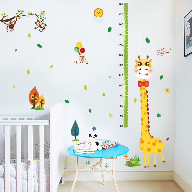 Miico SK9350 Giraffe Height Stickers Children'S Room Kindergarten Decorative Wall Stickers DIY Sticker - MRSLM