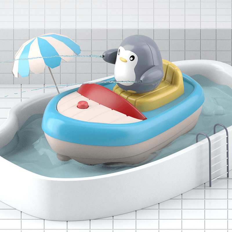 Children'S Baby Bathing Electric Water Jet Penguin - MRSLM