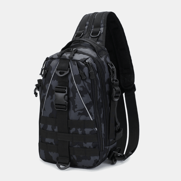 Men Multifunction Tactical Backpack Casual Sling Crossbody Bag Shoulder Bag Chest Bag for Outdoor - MRSLM