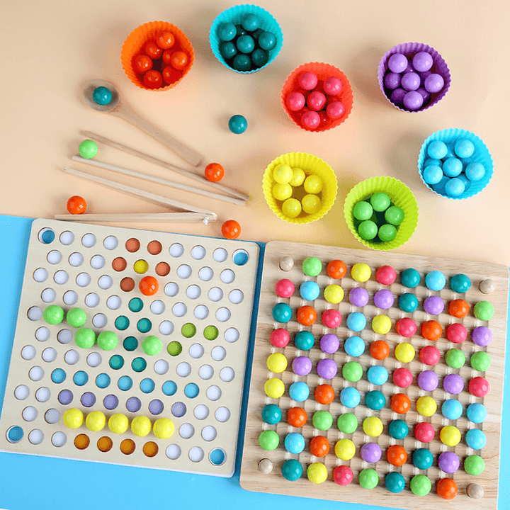 Color Bead Xiaoxiaole Wooden Children'S Educational Toys - MRSLM