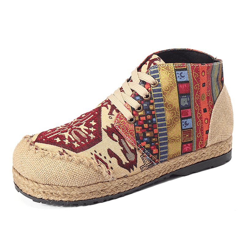 Vintage Colorful Pattern Boots - MRSLM