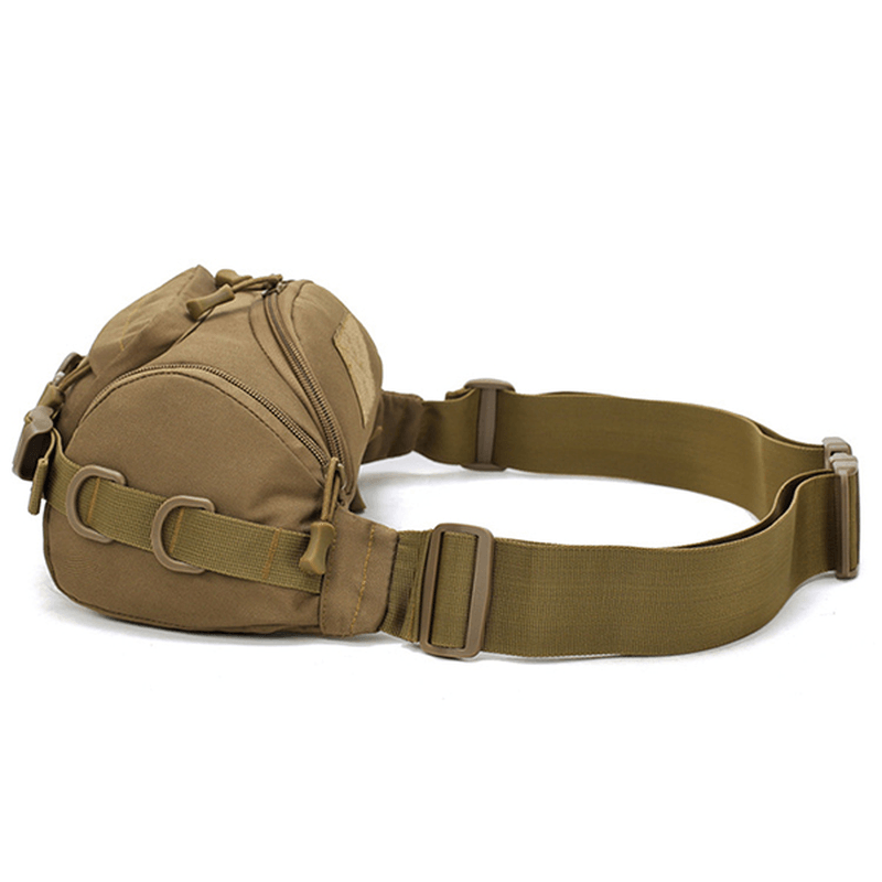 Men Nylon Outdoor Waterproof Tactical Sling Bag Chest Bag Waist Bag Crossbody Bag - MRSLM