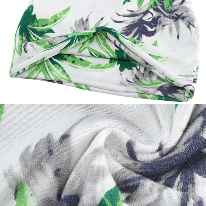 Unisex Multipurpose Tree Print Cotton Headpiece Scarf Cap - MRSLM