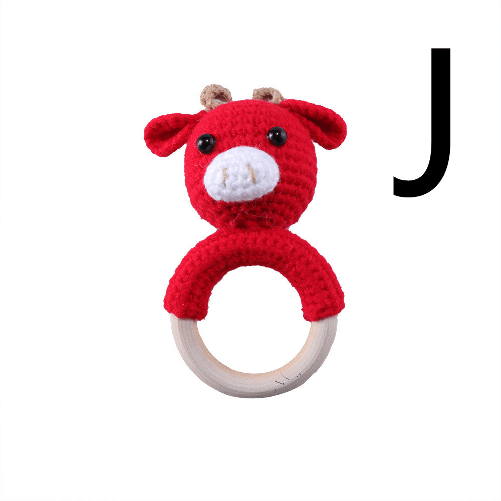 Baby Knitted Rattle Bell Ring Sounding Rattle Toy - MRSLM