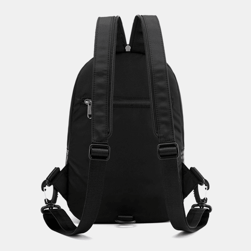 Men Fashion Large Nylon Waterproof Backpack Chest Bag - MRSLM