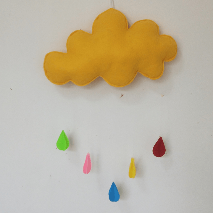 Kids Tent Cloud Wall Hanging Decoration for Baby Room Wall Door - MRSLM