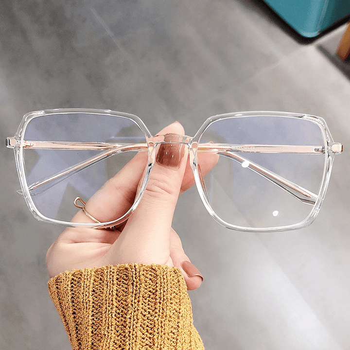 Fashion Tr90 Big Frame Literary Men and Women Frame Anti-Blue Light Glasses - MRSLM