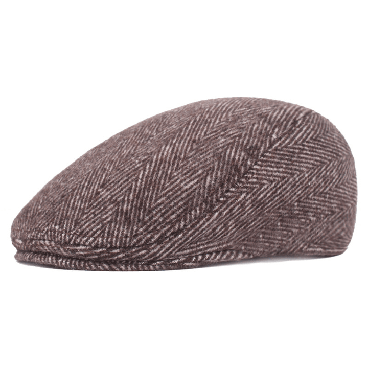 Beret Men'S and Women'S Simple Caps Autumn and Winter Hats - MRSLM