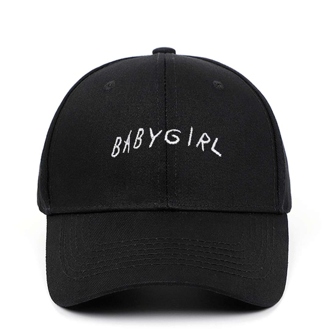 BABYGIRL Letter Embroidered Baseball Cap Spring New Product Cap Outdoor Sports Sun Visor - MRSLM