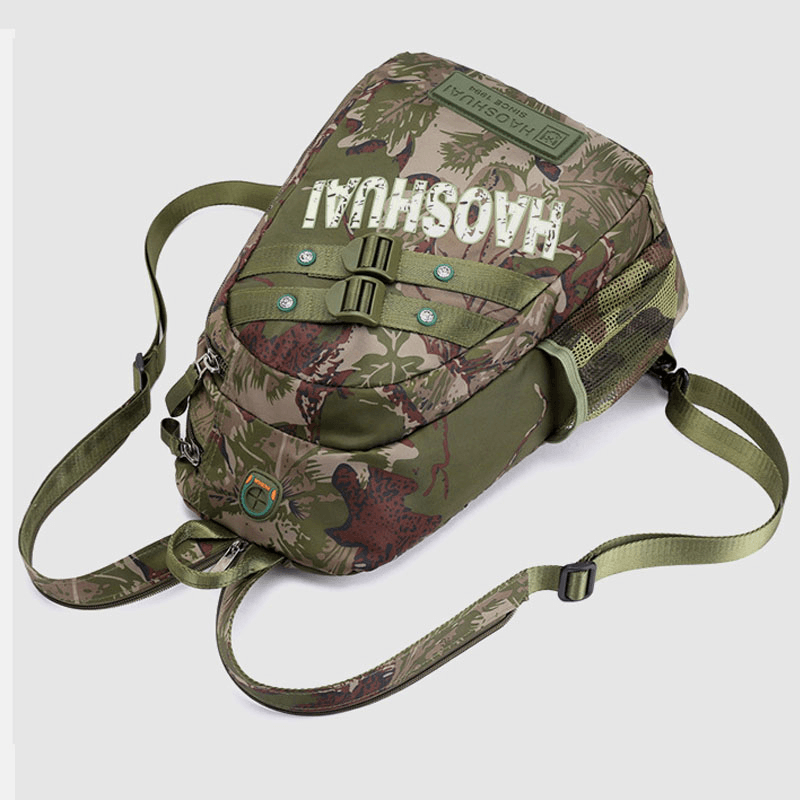 Men Camouflages Multifunction Large Capacity Waterproof Sport Chest Bag Shoulder Bag Crossbody Bag Backpack - MRSLM