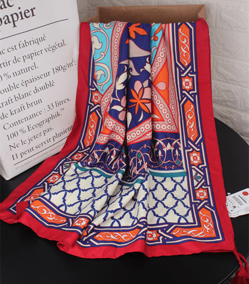 Turkey Desert Vacation Fringed Ethnic Style Cotton and Linen Scarf Ladies Travel - MRSLM