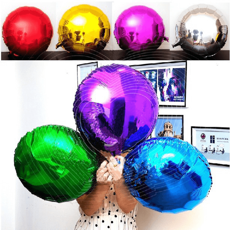 18Inch Foil Helium Balloons round Shape for Parties Celebration - MRSLM